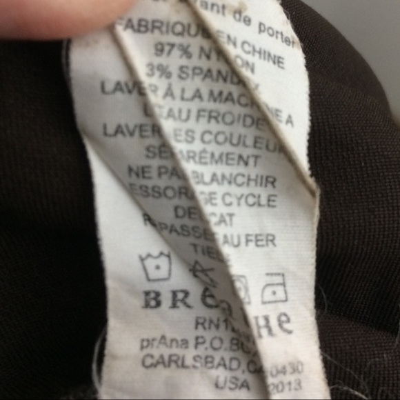 Prana Dark Brown Convertible Pants Shorts Sz 4 EUC - Picture 7 of 7